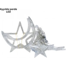 Marsilyan Ay Yıldız Perde LED