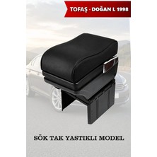 Automod Tofas Dogan L 1998 Uyumlu Kol Dayama Yastıklı Model Lüks Tip Siyah Deri