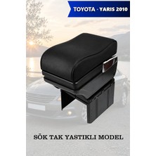 Automod Yaris 2010 Uyumlu Kol Dayama Yastıklı Model Lüks Tip Siyah Deri
