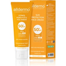 Alldermo Güneş Koruyucu Yüz Kremi SPF50+ 75 ml