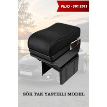 Automod Pejo 301 2013 Uyumlu Yastıklı Model Siyah Deri Lüks Tip Kol Dayama