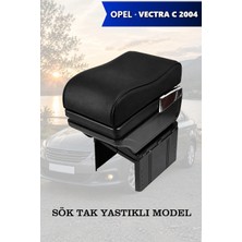 Automod Opel Vectra C2004 Uyumlu Siyah Deri Yastıklı Model Kol Dayama Lüks Tip