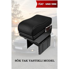 Automod Fiat Uno 1998 Uyumlu Siyah Deri Lüks Tip Kol Dayama Yastıklı Model
