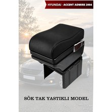 Automod Hyundai Accent Admire 2004 Uyumlu Lüks Tip Kol Dayama Siyah Deri Yastıklı Model