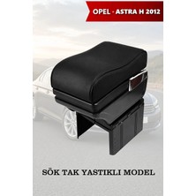 Automod Opel Astra H 2012 Uyumlu Lüks Tip Kol Dayama Siyah Deri Yastıklı Model