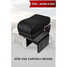 Automod Opel Astra H 2013 Uyumlu Lüks Tip Siyah Deri Yastıklı Model Kol Dayama