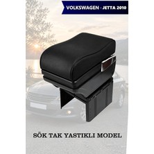 Automod Volkswagen Jetta 2010 Uyumlu Kol Dayama Siyah Deri Lüks Tip Yastıklı Model