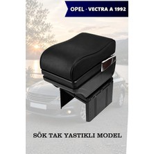 Automod Opel Vectra A 1992 Uyumlu Siyah Deri Kol Dayama Yastıklı Model Lüks Tip