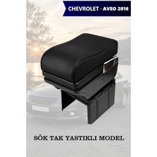 Automod Chevrolet Aveo 2016 Uyumlu Lüks Tip Siyah Deri Yastıklı Model Kol Dayama