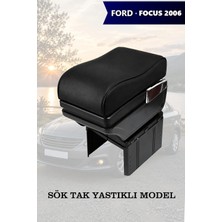 Automod Focus 2006 Uyumlu Siyah Deri Yastıklı Model Lüks Tip Kol Dayama