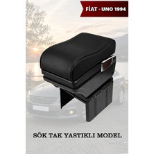 Automod Fiat Uno 1994 Uyumlu Kol Dayama Siyah Deri Yastıklı Model Lüks Tip
