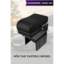 Automod Volkswagen Passat 2011 Uyumlu Siyah Deri Yastıklı Model Lüks Tip Kol Dayama