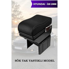 Automod Hyundai I20 2008 Uyumlu Lüks Tip Siyah Deri Kol Dayama Yastıklı Model