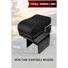 Automod Tofas Dogan L 2001 Uyumlu Lüks Tip Kol Dayama Siyah Deri Yastıklı Model