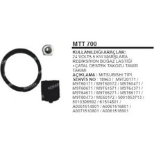 MARŞ ÇATAL DESTEK TAKOZU+REDÜKTÖR BOĞAZ LASTİĞİ TAMİR TAKIMI 5.5 KW (3 PARÇA)