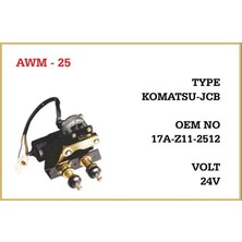 Ais 24V SİLECEK MOTORU MEKANİZMALI ÇİFT MİLLİ (M8/M8 CIVATA)