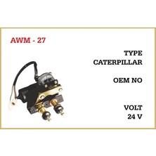 Ais 24V SİLECEK MOTORU MEKANİZMALI ÇİFT MİLLİ (M8/M8 CIVATA) (KISA MİL)