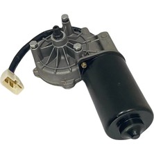 24V Silecek Motoru (Düz Freze 9 Mm) (Kablolu Soketli 5 Fiş) (L) Caterpıllar
