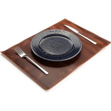 LWA Leather Deri Amerikan Servisleri: El Yapımı Kişiselleştirilmiş Yemek Masası Altlıkları, 6'lı Set Oval
