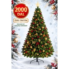 La Confiance 300 Cm Lüks Yılbaşı Ağacı 2000 Sık Dallı Gerçekçi Görünümlü Noel Ağacı Yılbaşı Çam Ağacı