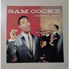 Sam Cooke - Wonderful World ( Çift Lp, Best Of ) - 1986 - Dönem Baskı Plak - Longplay - Lp