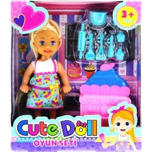Kaia Life Cute Doll Mini Bebek Mutfak Oyun Seti