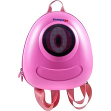 Zampago Big Eye LED Işıklı Çocuk Sırt Çantası Pembe