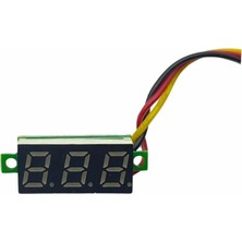 Motoraid 0V-30V Dijital Mini Voltmetre Çerçevesiz (Mavi)