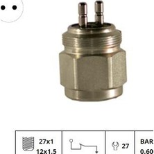 Basınç Müşürü 0,60 Bar (M12 x 1,5 / M27 x 1) Mercedes-Man