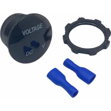 6V-32V DİJİTAL VOLTMETRE (BOMBELİ TİP) (KIRMIZI IŞIK) (28 MM)