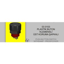 ENG Buton (Vidalı) (Lastikli) (22 Mm) Siyah