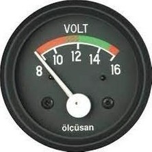 Ölçüsan 8V-16V Voltmetre 52 mm