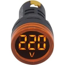 24V-550V Dijital Voltmetre (Ledli) (22/29.5 Mm) Sarı