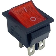 YLZ TUŞLU ANAHTAR IŞIKLI KARE (ORTA BOY) (4 FİŞ) (ON/OFF) (16A 250V / 20A 125V AC)