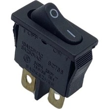 YLZ TUŞLU ANAHTAR MİNİ DAR TİP IŞIKSIZ SİYAH (ON-OFF) (10A 250V AC / 6A 125V AC)