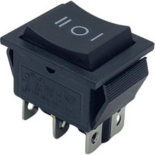 YLZ TUŞLU ANAHTAR IŞIKSIZ KARE (ORTA BOY) (6 FİŞ) (ON-OFF-ON) (16A 250V AC / 20A 125V AC)