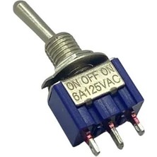 YLZ ÇIT-ÇIT ANAHTAR MİNİ METAL (3 UÇLU) (ON-OFF-ON) (2A 250V / 6A 125V AC)