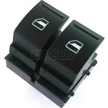 Mcar Cam Anahtarı (Çiftli 4 Fiş Sol Kapı) Vw Caddy 2004  Seat Leon 2005