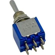 YLZ ÇIT-ÇIT ANAHTAR MİNİ METAL (6 UÇLU) (ON-OFF-ON) (3A 250V /6A 125V AC)
