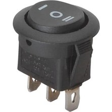 Win Win TUŞLU ANAHTAR YUVARLAK (ON-OFF-ON) (3 FİŞ) (20 MM)