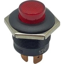 ENG 24V Buton LED Işıklı (Fişli) (10 A) (22 Mm) Kırmızı