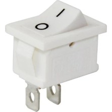 YLZ TUŞLU ANAHTAR MİKRO BEYAZ (2 FİŞ) (ON-OFF) (3A 250V AC)