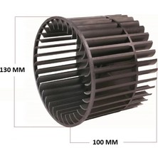 KORMAS KALORİFER PERVANESİ PLS BLOWER (ÇAP:100 BOY:130 MİL ÇAPI:8 MM)