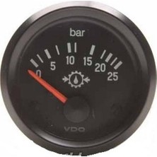 Ais 24V Yağ Saati 25 Bar 52 mm