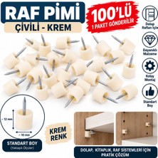 Ymn Raf Pimi Çivili Krem 100'LÜ ( 1 Paket Gönderilir) Standart Boy
