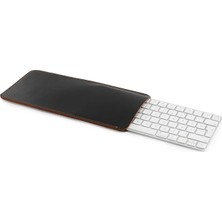 LWA Leather Eskitilmiş Deri Klavye Kılıfı, El Yapımı Ince  Klavye Kılıfı, Sayısal Klavye Kılıfı,  Klavye Touch Id Kılıfı Standart