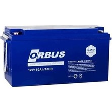 Orbus 12V 150 Ah Jel Akü (483 x 170 x 240) (42 Kg) (Nano Carbon)