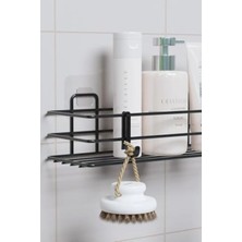 Mikasso Albemo Yapışkanlı Banyo Rafı Duş Şampuanlık Duvar Düzenleyici Organizer 888483 Belirtilmemiş Şeffaf