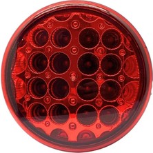 Newlight 24V Arka Sis Lambası Ledli Yuvarlak Temsa/prestıj/cobra Otobüs (122 Mm)