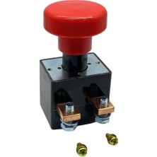 Carub 12V-48V Elektrikli Acil Stop Butonu 250 A Itmeli-Çekmeli  (Devre Kesici)